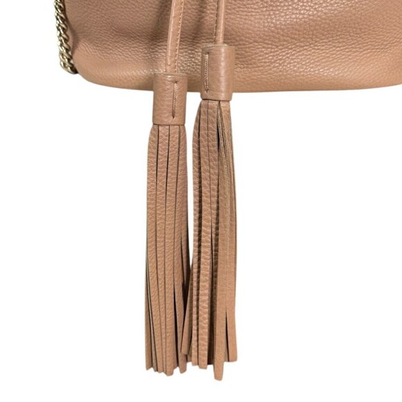 GUCCI Beige Leather Bamboo Shoulder Bag - Picture 12 of 12